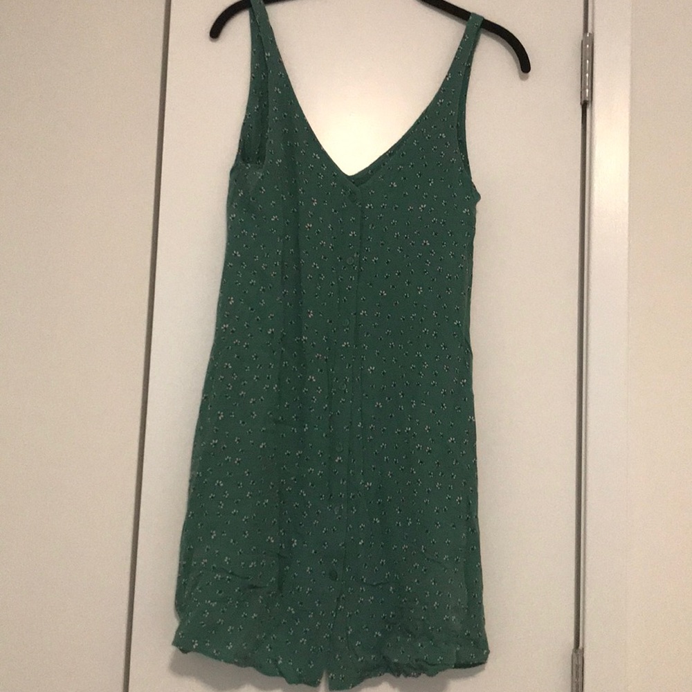 & other stories green floral sundress
